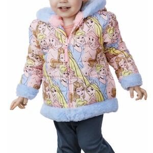 Character Kids' Reversible Jacket, Disney Princesses, 2T